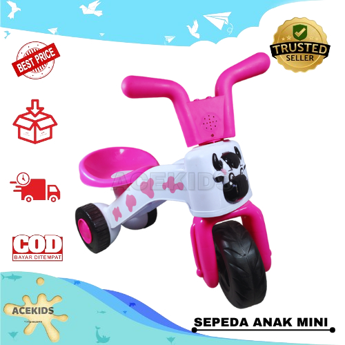 Jual Sepeda Anak Tricycle Sapi Mini Umur 3-4 Tahun Musikal Baterai ...