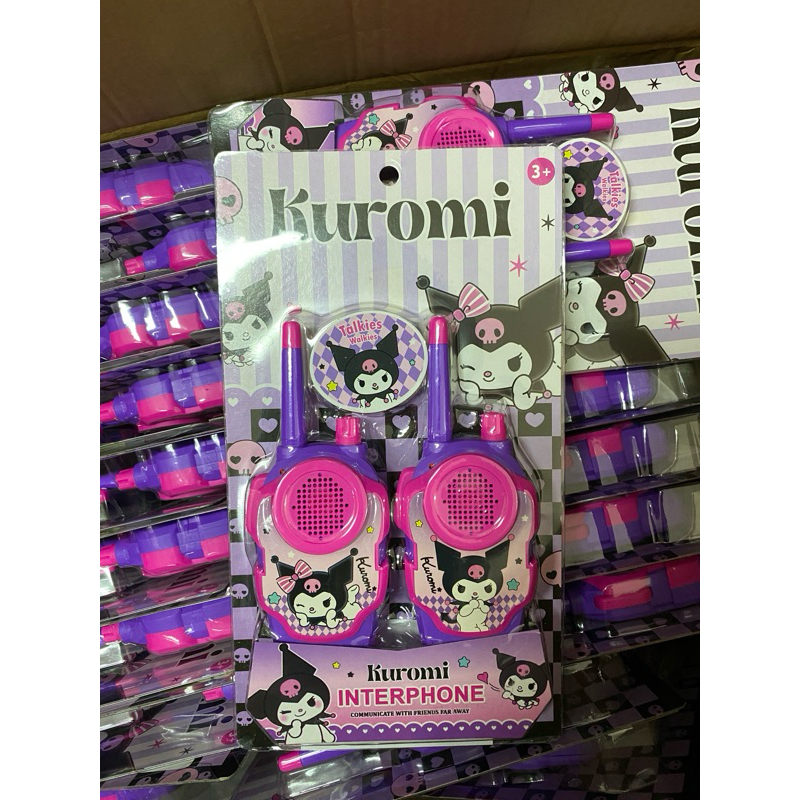 Kuromi - Talkie-walkie - Facile à utiliser - Portée de 150 m - Fonctionne sur piles