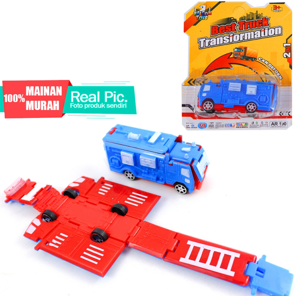 Jual MAINAN BEST TRUCK TRANSFORMATION AR190 MOBIL TRUK 2 SISI PERUBAHAN ...