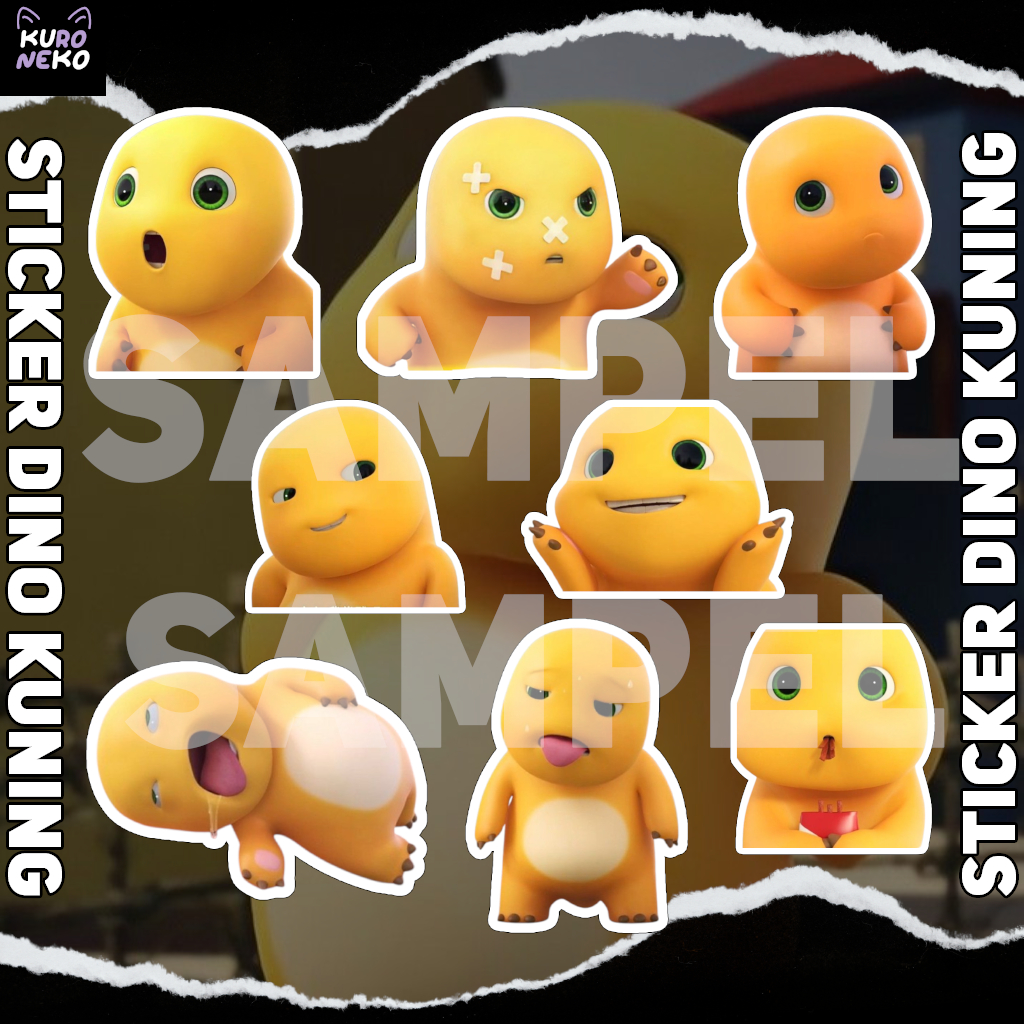 Jual STICKER MEME VIRAL DINO KUNING LUCU | PART 3 | Shopee Indonesia
