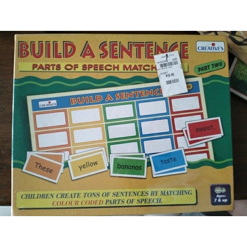 Jual Build a Sentence Part 2 : Parts of Speech Match Up (segel ...