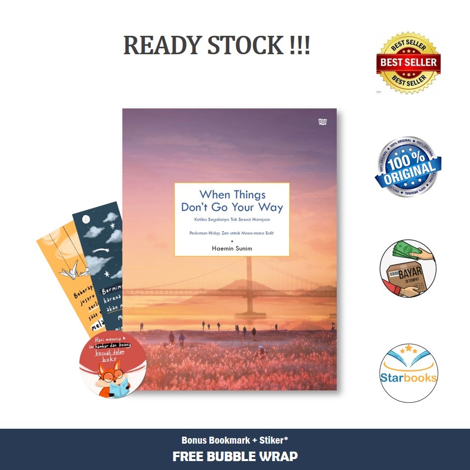Jual KPG - Buku When Things Don’t Go Your Way By Haemin Sunim (Motivasi ...