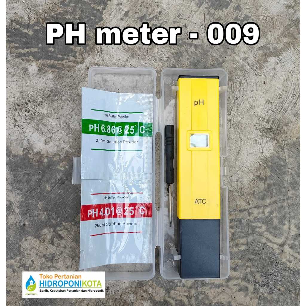 Jual AUA - PH Meter Kuning tipe 009 - ph meter alat ukur hidroponik ...