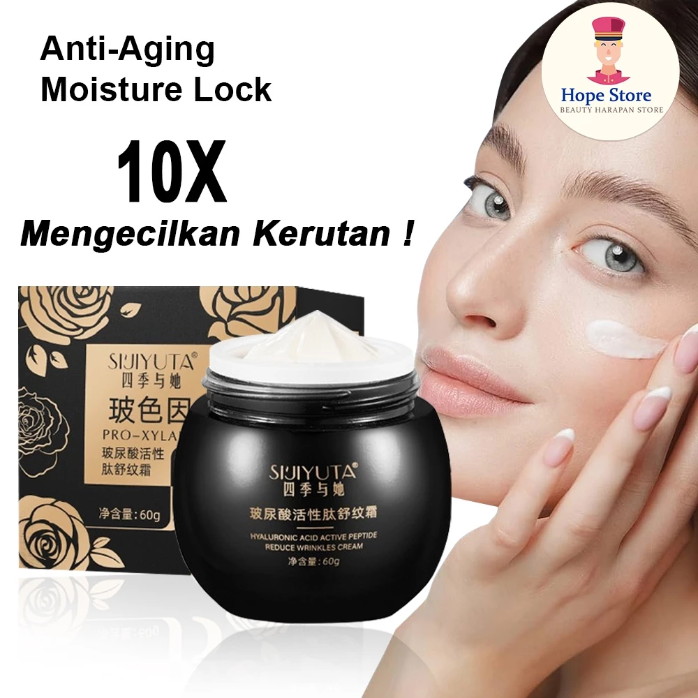 SIJIYUTA Cream Anti Kerutan Krim Pemutih Wajah Anti Keriput / Garis Halus With Hyaluronic Acid | AutoStock