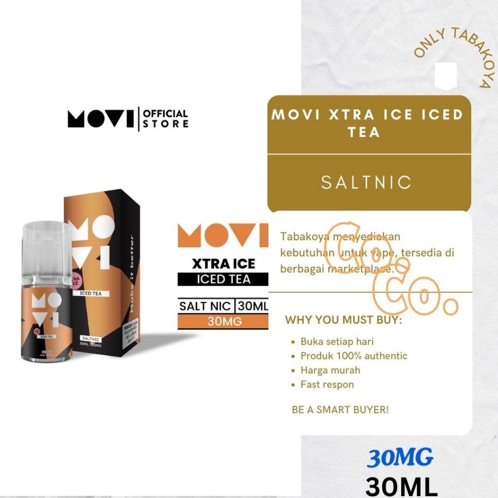 Jual Liquid MOVI Xtra Ice Iced Tea Salt Nic 30ML Saltnic Es Teh by Movi ...