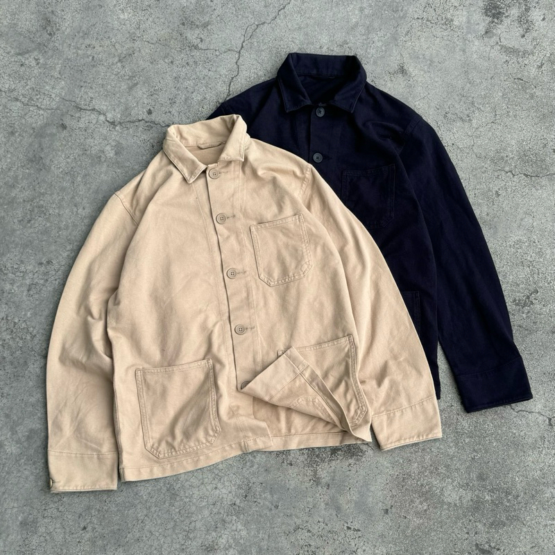 Washed Jersey Work Jacket Uniqlo