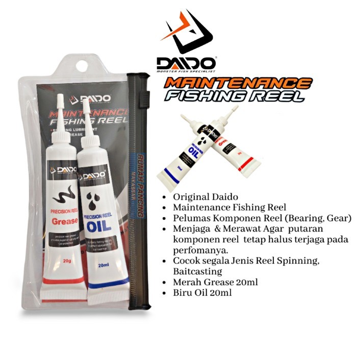Jual Daido GREASE & OIL 20ml Pelumas Reel | Shopee Indonesia