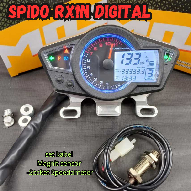 Jual Spido Koso Rx1N SET Pangkon CNC Cover Speedometer Digital Dudukan ...