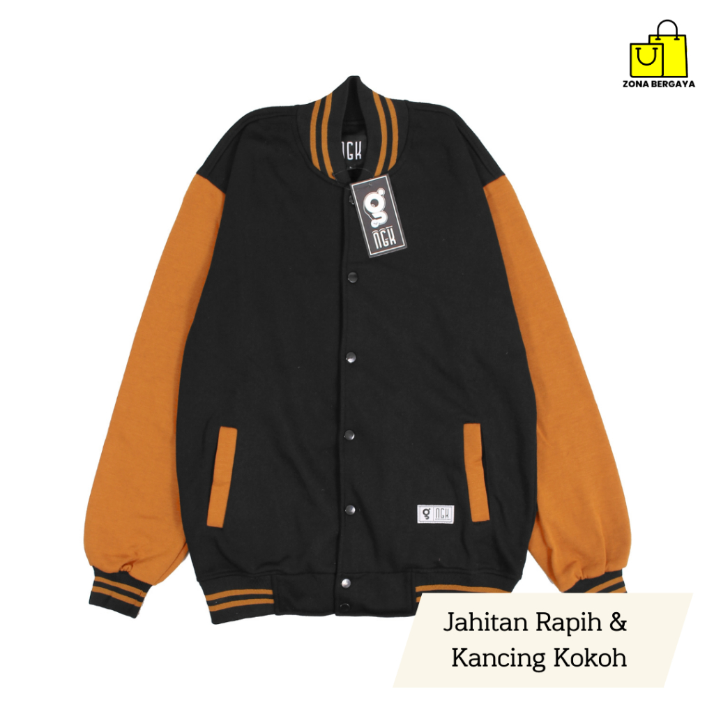 Jual Jaket Baseball Varsity Jacket Distro Dewasa Cowok Cewek Unisex ...