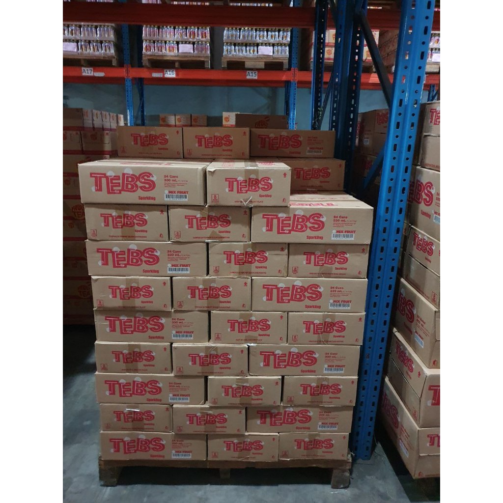 Jual TEBS Sparkling Mix Fruit Kaleng 330ml 1 dus isi 24 pcs - minuman ...