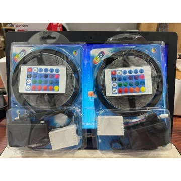 BKT Lampu Led Strip Dekorasi Kamar RGB 5Meter Remote Adaptor