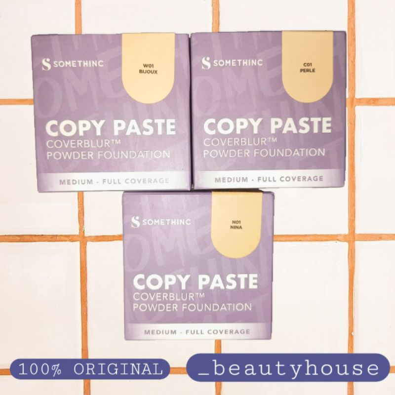 Jual ORIGINAL NEW SOMETHINC FULL Copy Paste CoverBlur Powder Foundation ...