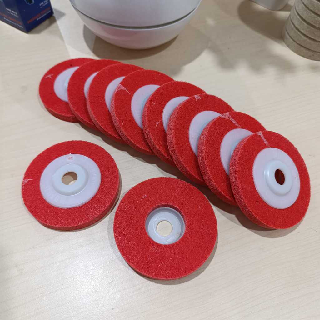 Jual Woolen Disc 4 Inch Grinding Wool Disc Grinder Wheel Gerinda ...