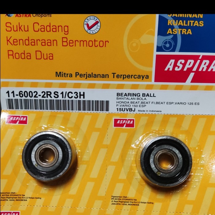 Jual BEARING LAHER Bak CVT HONDA Beat Vario ORI ASPIRA 6002 Copper ...