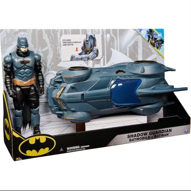 Jual DC Comics Shadow Guardian Batmobile +Batman Action Figure, Vehicle ...