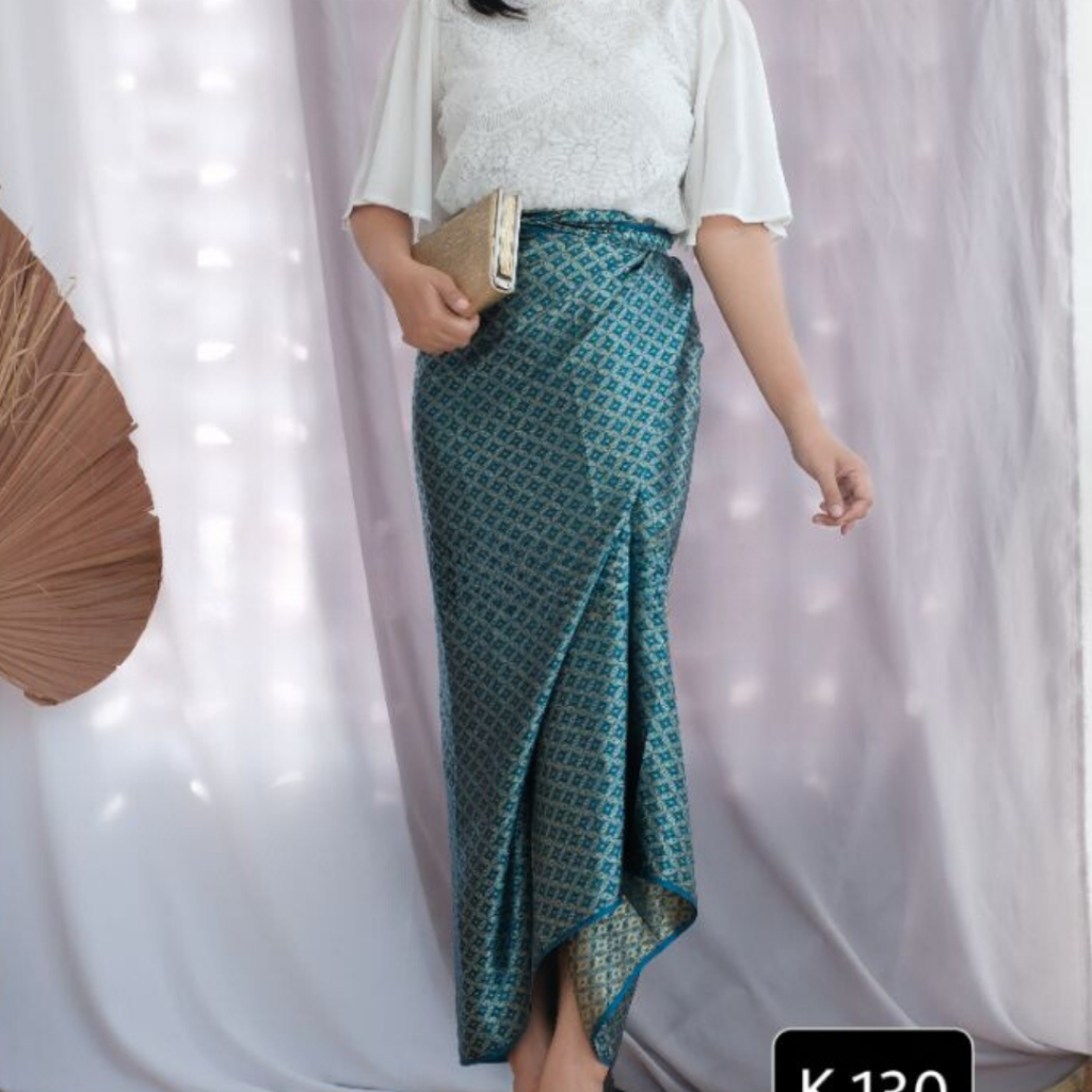 Jual Rok Lilit Songket / Rok Songket / Wrap Skirt Instan / Kain Lilit ...