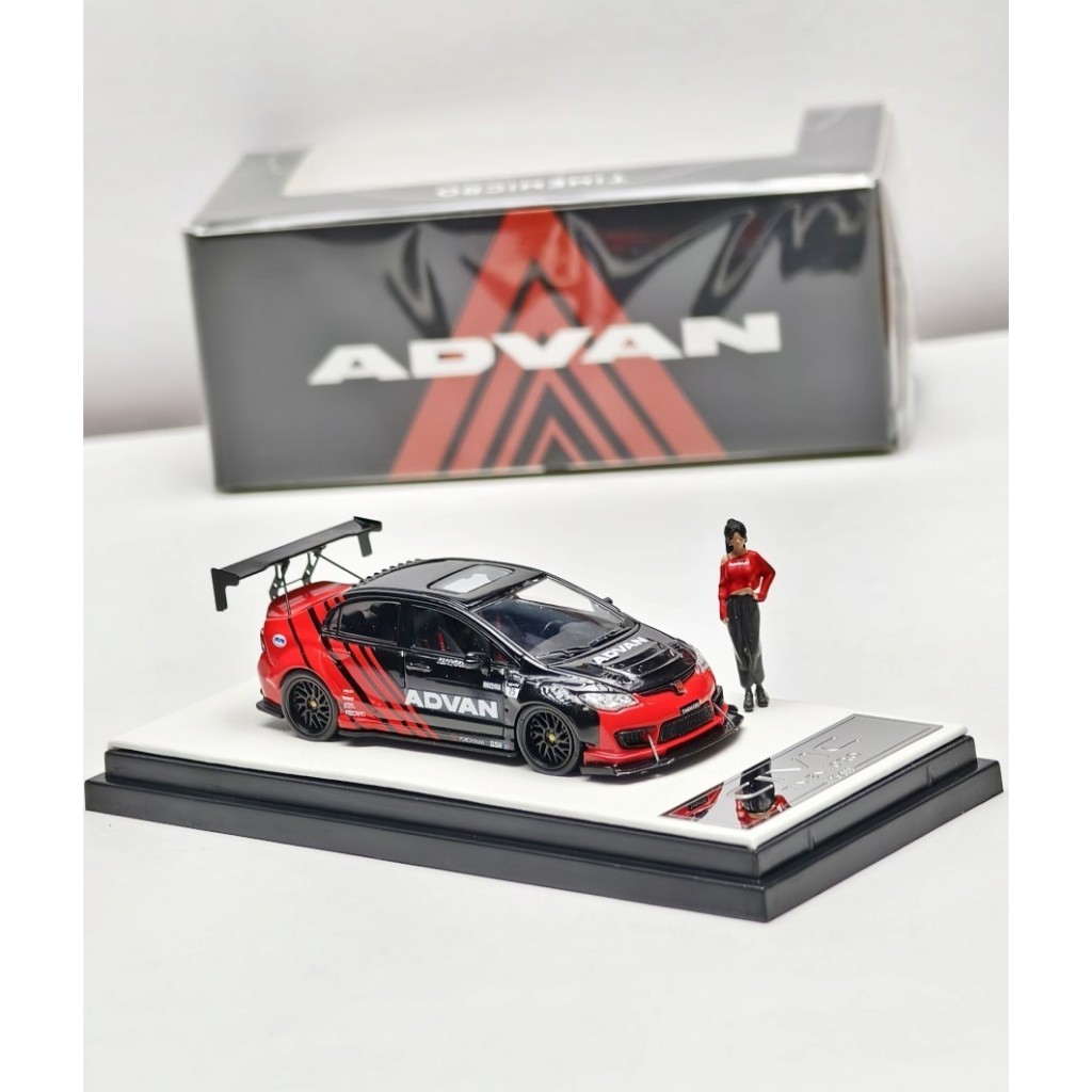 Jual Time Micro Honda Civic FD2 Type R ADVAN FALKEN Red Bull FIGURE ...