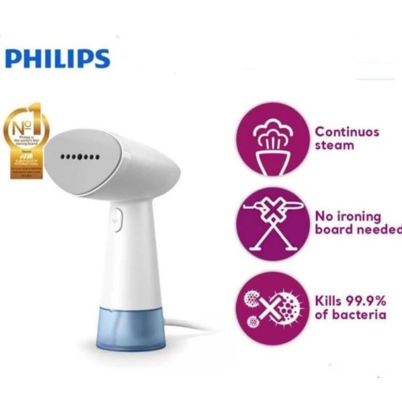 Jual PHILIPS : STH1000/10 HANDHELD STEAMER SETRIKA UAP TANGAN COMPACT ...