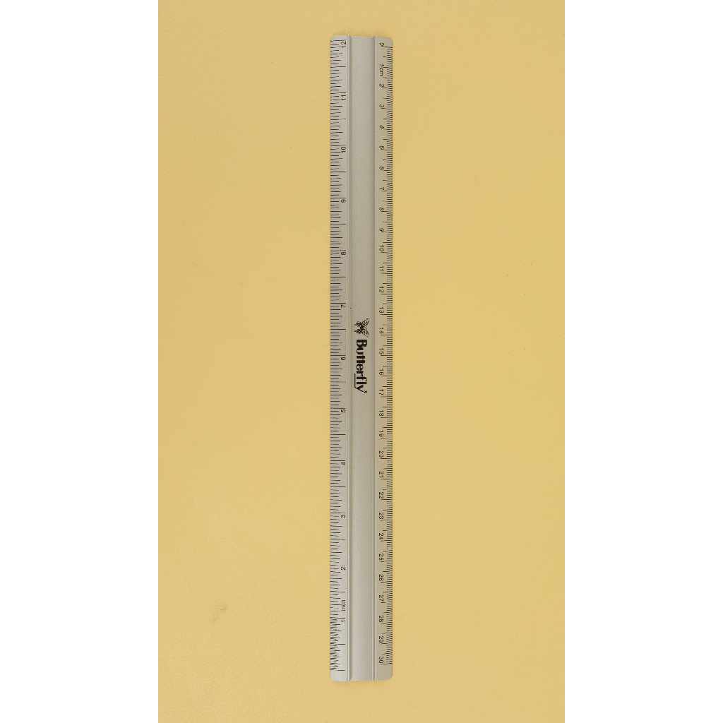Jual Butterfly Aluminium Ruler 30 cm | Shopee Indonesia