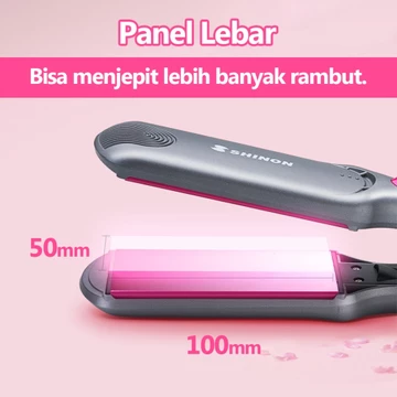 SHINON SH 8650 Catokan Rambut Hair Catokan Rambut Smoothing Ion 2in1 Curly Dan Lurus Catok