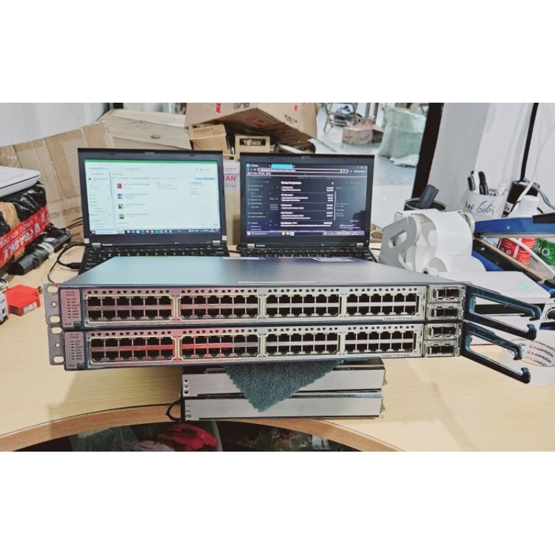 Jual Switch Cisco Catalyst 3750-E dan 3750 Series harga utk 1 pasang (2 ...