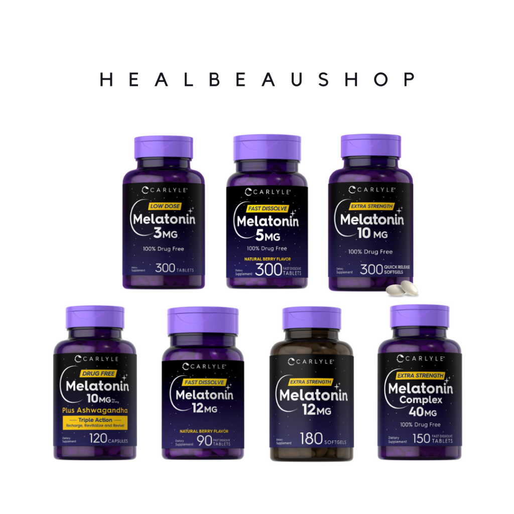 Jual Carlyle Melatonin 3mg 5mg 10mg 12mg 40mg Suplemen Insomnia Depresi ...