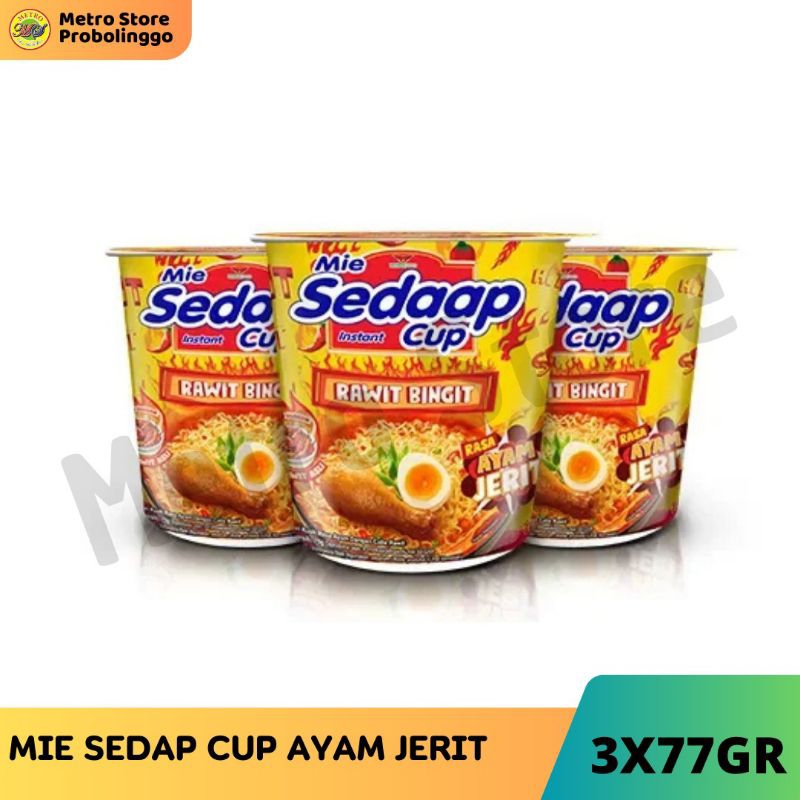 Jual MIE SEDAAP CUP AYAM JERIT 3PCS | Shopee Indonesia