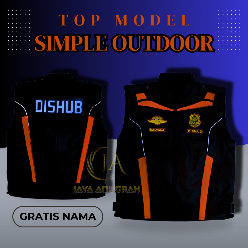 Jual Rompi Dishub Simple Dinas Outdoor Bordir 3D Full Timbul | Shopee ...