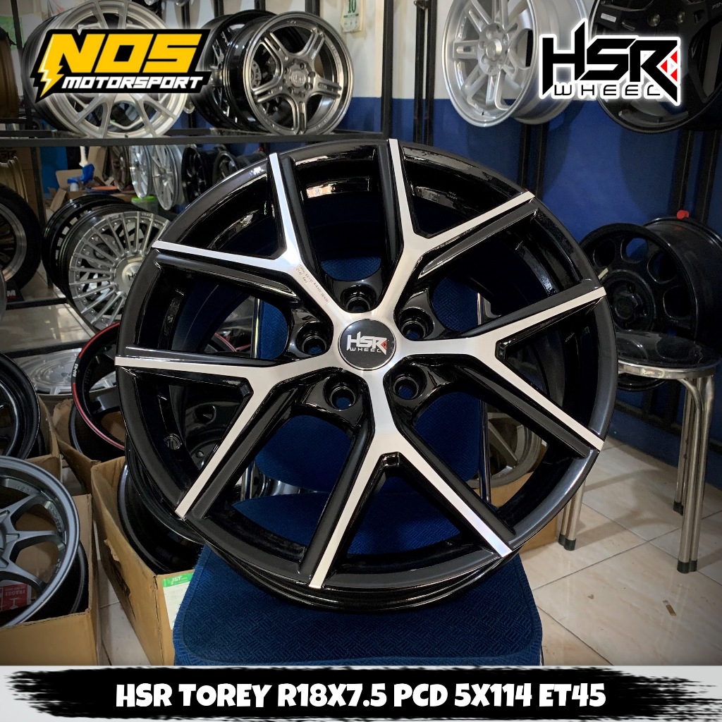 Jual VELG INNOVA RUSH CRV CAMRY R18 LEBAR 7.5 BAUT 5X114 ET45 HSR TOREY ...