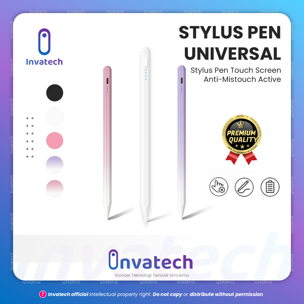 Stylus Pen Touch Screen Anti-Mistouch Active Pencil With Palm Rejection  Tilt Sensitive Magnetic Function Compatible for iPad mini