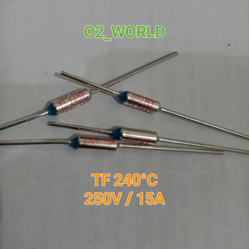 5 Fusibles Térmicos BF240 Aupo TF Cutoff 240C 110VAC /250VAC 10A - Foto 11