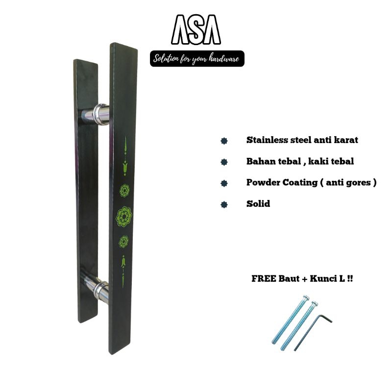 Jual [ PREMIUM ] Handle Kaca / Baut Tembus ( Pintu Kaca / Kayu ...