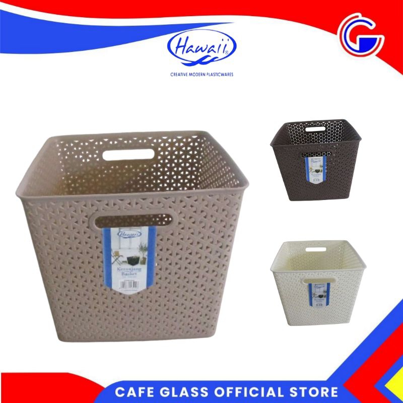 Keranjang Serbaguna Cestino (Hw6440)/Keranjang Hawaii/Storage Box Organizer/Keranjang Baju