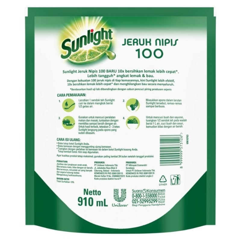 Jual Sunlight 910 ml | Shopee Indonesia