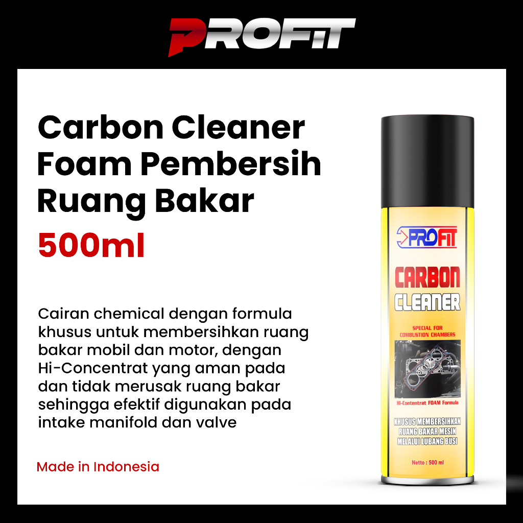Jual Profit Carbon Cleaner Foam 500ml Foaming Pembersih Ruang Bakar ...