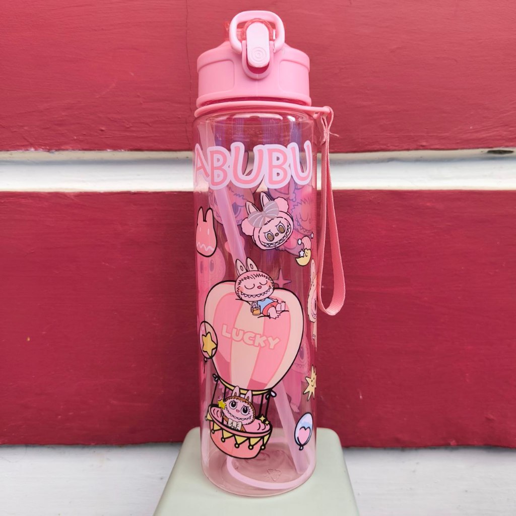 Jual BOTOL Minum LABUBU anomali tung tung sahur Capybarra Transparan ...