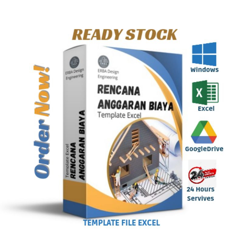 Jual ED24001 - Rumus Otomatis RAB | Template Estimasi Perhitungan ...