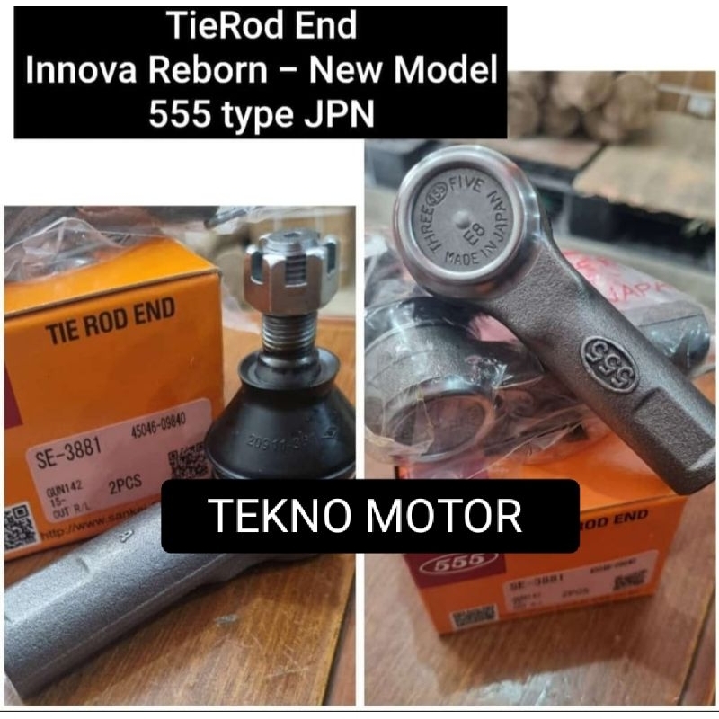 Jual TIE ROD END TOYOTA KIJANG INNOVA REBORN 1SET 555 JAPAN ORIGINAL ...