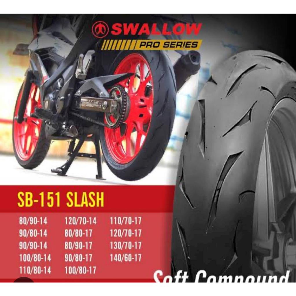 Jual ban luar SWALLOW SLASH 80/90-14 90/90-14 90/80-14 TUBELESS SB-151 ...