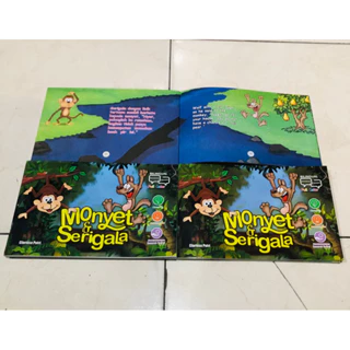 ( PROMO BUKU MURAH ORIGINAL ) BUKU ANAK / CERITA ANAK / DONGENG ANAK / MONYET & SERIGALA / CLARISSA PUTRI