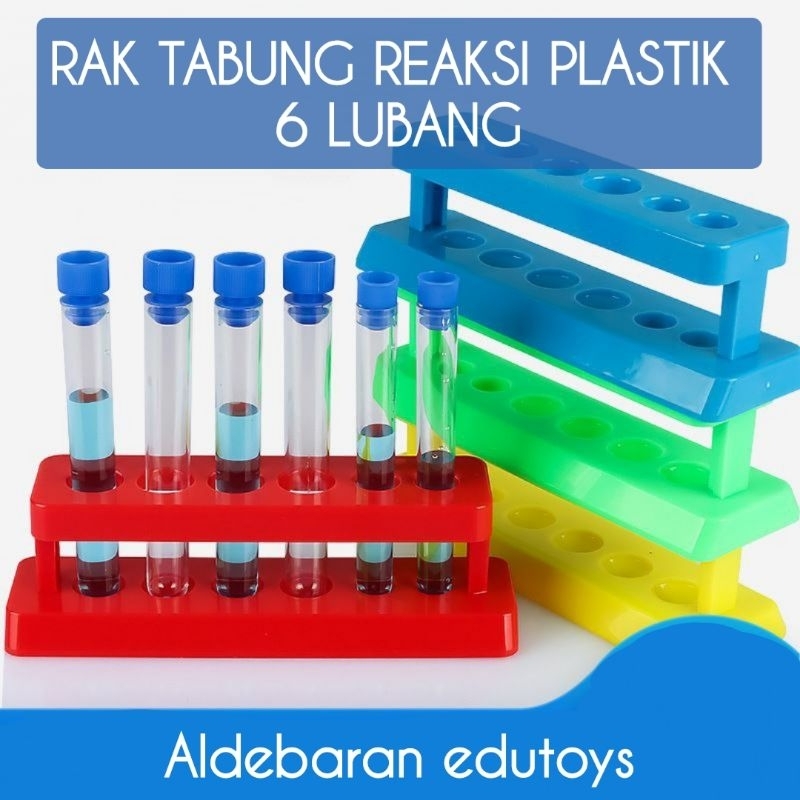Jual RAK TABUNG REAKSI PLASTIK 6 LUBANG | Shopee Indonesia