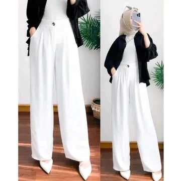 Loose Pants Trousers Celana Kulot Anti Kusut Premium Celana Kulot Wanita Celana Wanita