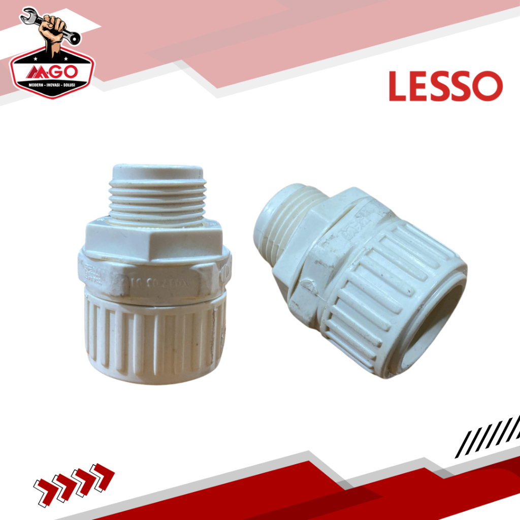 Jual Lesso Adaptor Pipa To Fleksibel dn20 / Conduit Male Adaptor 20mm ...