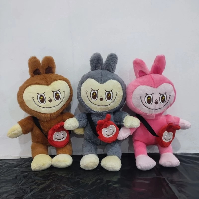 Jual Boneka Viral Labubu The Monster gendong tas Lucu Ukuran 40CM ...