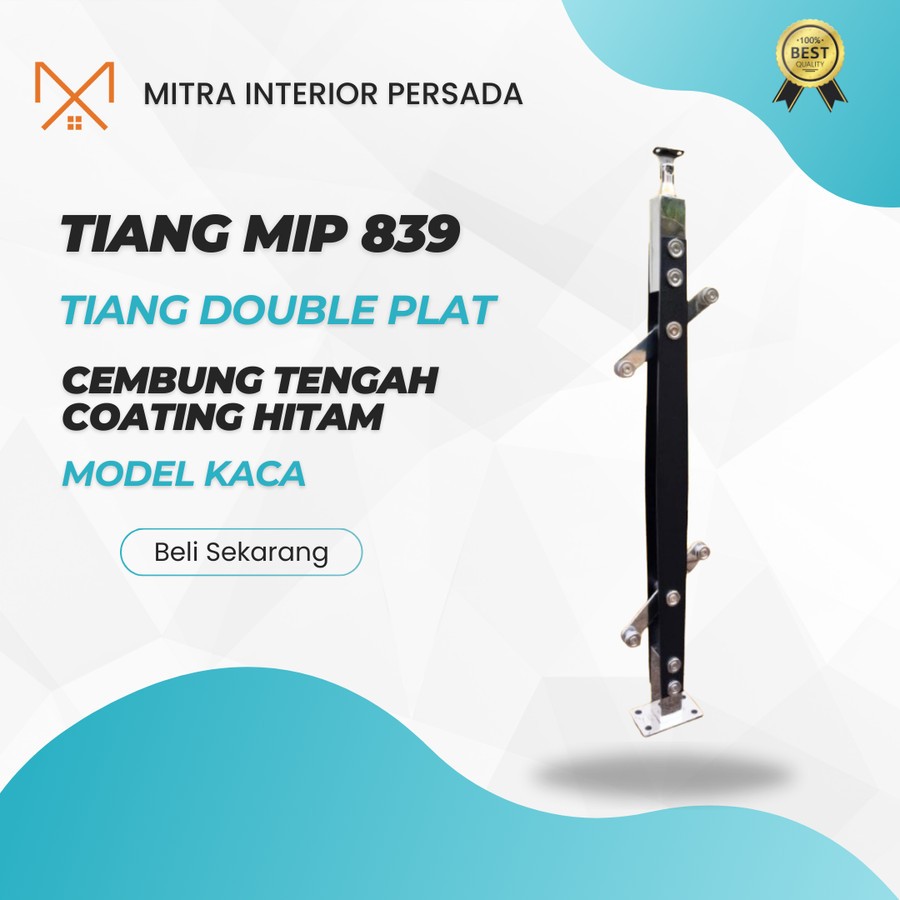 Jual Tiang Railing Tangga Plat Coating Besi Cembung Tengah MIP 839 ...
