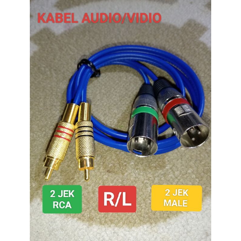 Jual KABEL KITANI JEK RCA TO MALE STEREO | Shopee Indonesia