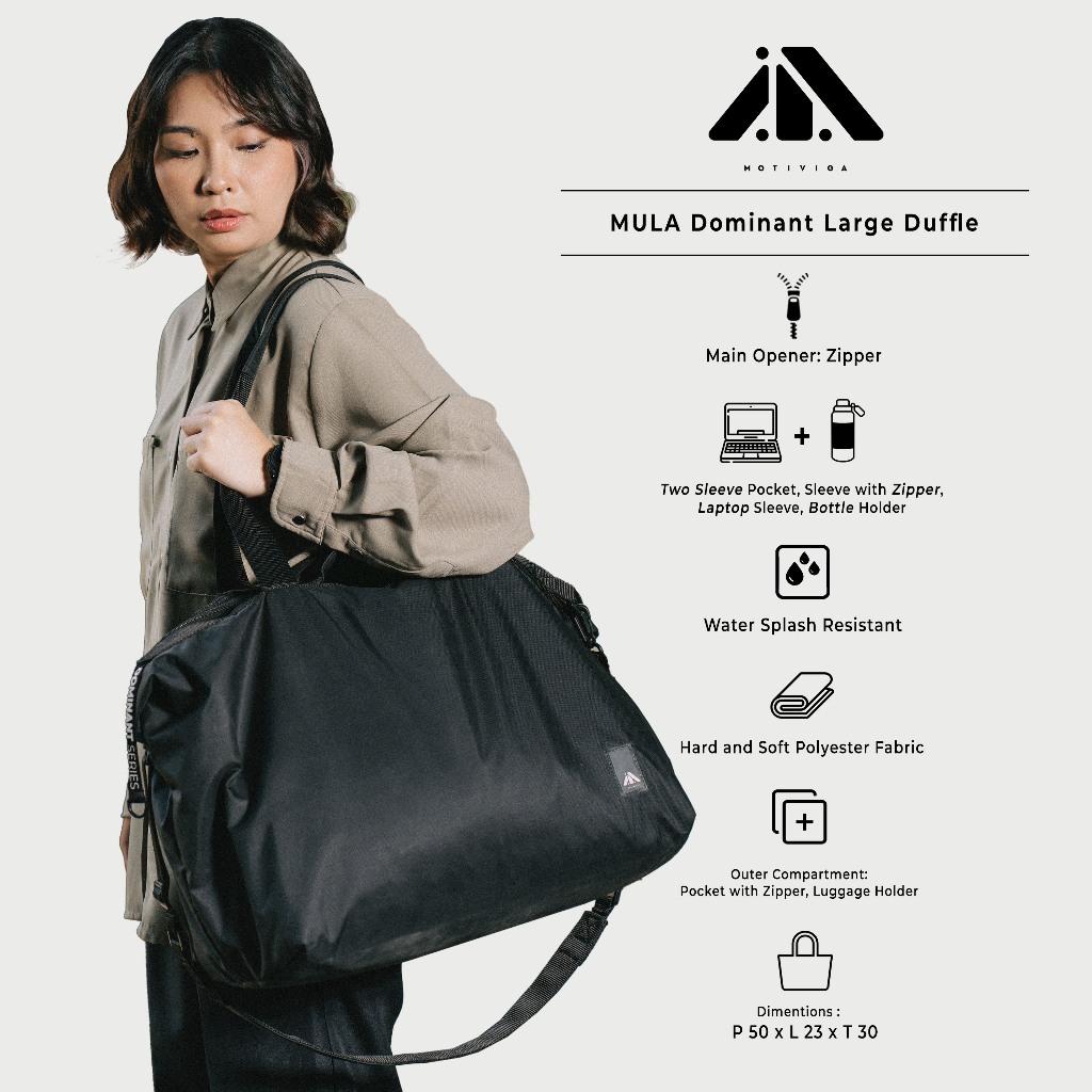 Jual Motiviga Tas Totebag Jinjing Unisex Mula Large Duffle Dominant ...