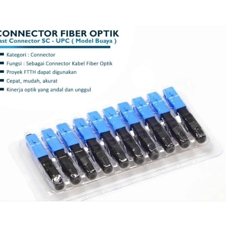 Jual Fg Netfo Fc Fast Connector Scupc Fiber Optik Pack Isi Pcs Shopee Indonesia