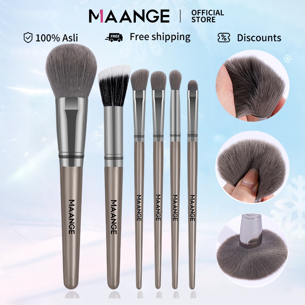 Jual Maange Pcs Set Brush Makeup Kuas Riasan Berkualitas Tinggi Kuas Wajah Bedak Kuas Mata Dan