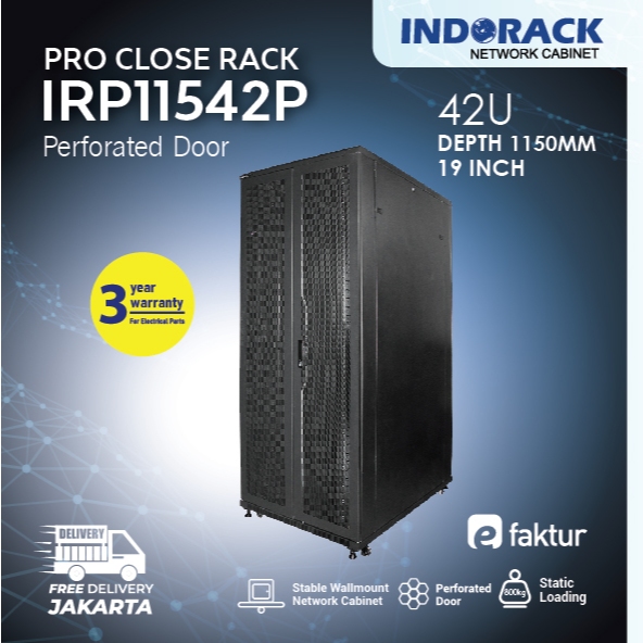 Jual IRP11542P INDORACK COOSE RACK 24INCH DEPTH 1150MM 42U SWING ...